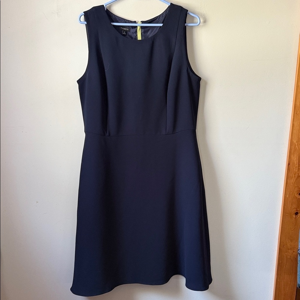 Talbots Black Sleeveless A-Line Dress